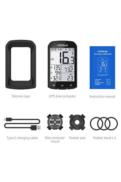 CYCPLUS جهاز كمبيوتر الدراجة M1 GPS اللاسلكي CYCPLUS M1 عداد السرعة والمسافات...