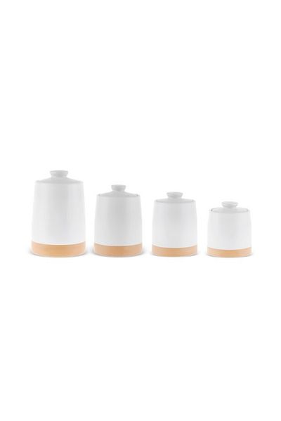 Karaca White Stone Vacuum Covered 4-Piece Spice Set