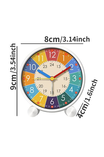 Choice WHITE Children's alarm clock for students 'puzzle bedroom Children's room desktop early childhood al