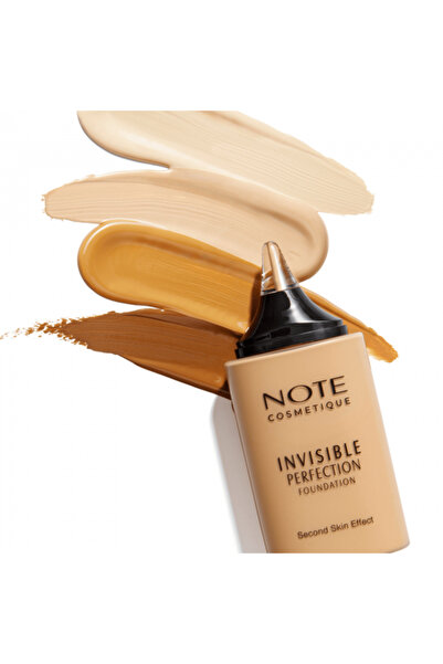 NOTE Invisible Perfection Foundation Fond de ten lejer cu finisaj natural – 140 soft linen