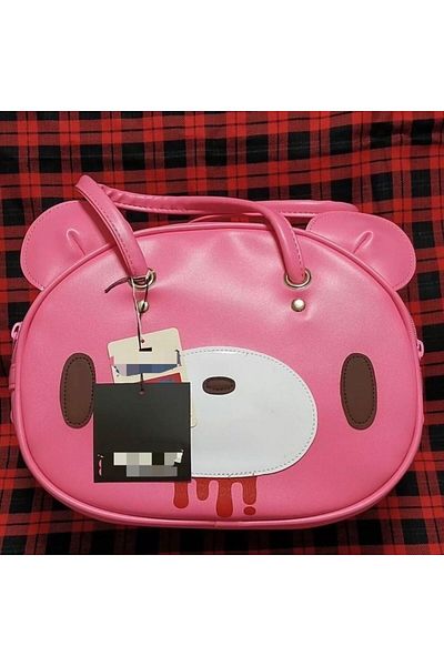 Choice A Gloomy Bear Character Peripheral Kawaii Pink Handbag Portable Large Capacity Shoulder Bag Cosmeti.