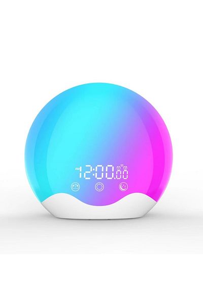Choice White Sunrise Alarm Clock Wake Up Light with Touch Control Dual-Sided Natural Light for Kids Heavy S