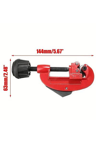 Choice Red 1PC Pipe Cutter,  1/8" To 1-1/8"  Inch Tubing Cutter, Heavy Duty Tube Cutter Tool for Cutting Co
