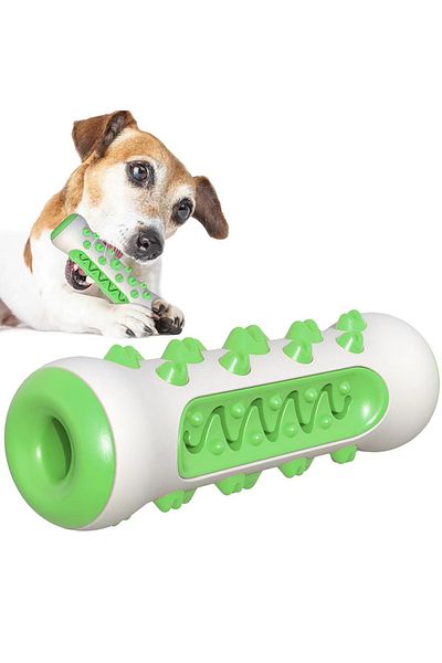 Choice Upgrate Green Rubber Dog Molar Toothbrush Toys Chew Cleaning Teeth Safe Puppy Dental Care Soft Pet C