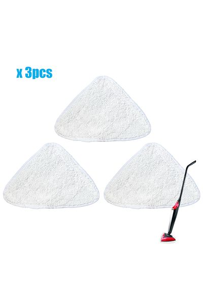 Choice 3pcs Vileda high-quality ultra-fine fiber steam mop pad, steam cleaner parts triangle replacement cl