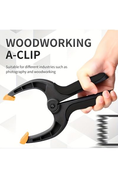 Choice 4pcs 3inch 3/4/ 6/9 inch Plastic Nylon Adjustable Woodworking Clamps Wood Working Tools Spring Clip
