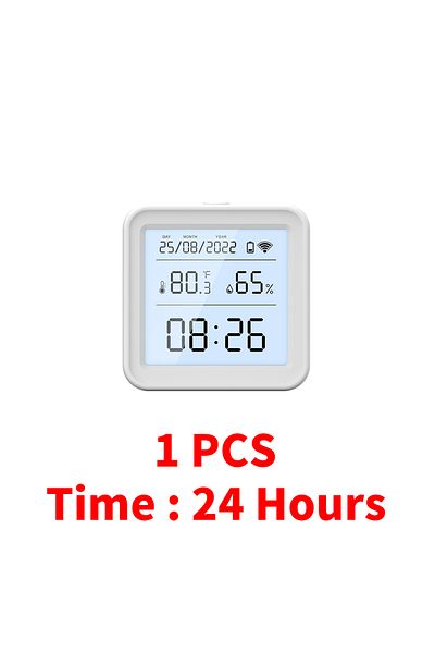 Choice 24 Hours Version Tuya Wifi Temperature Humidity Sensor Hygrometer Thermometer Smart Home Backlight S