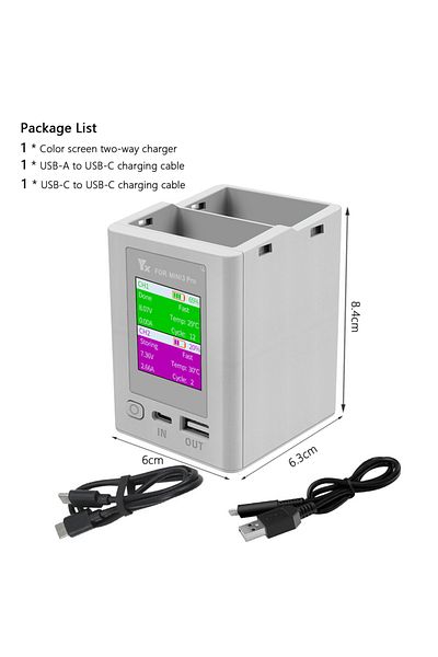 Choice YX-D-MINI3-016 Two-way Digital Display Charging Hub Battery Intelligent Charger for DJI Mini 4 Pro/M