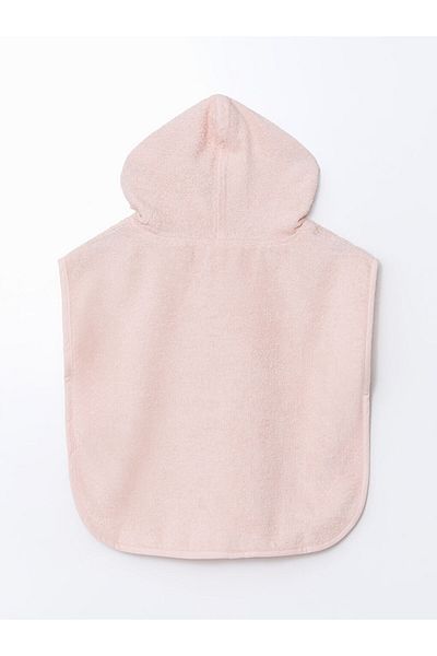 LC Waikiki Pink Animal Figured Hooded Baby Girl Bath Towel