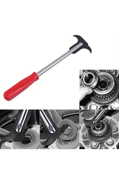 Choice Red 1pc Double Head Oil Seal Puller Screwdriver Wrench Puller Car Repair Tool Oil Seal Removal Tool