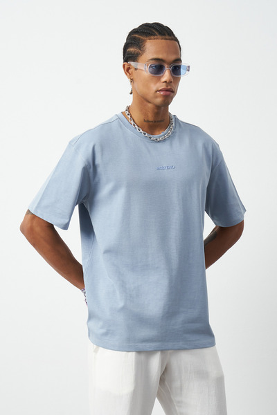 Mesfeno Prednji Štampano Boxy Fit okrugla kragna T-shirt