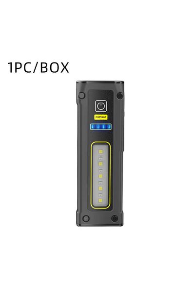 Choice Black Super Bright Led New Design Source Work Lamp With Magnet Alarm Sos Key Chain Power Bank Waterp