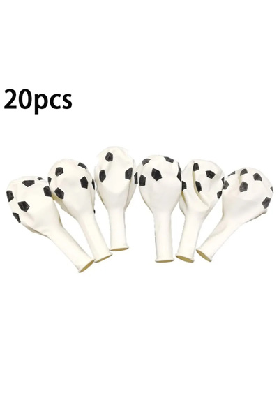 Choice مجموعة أخرى من 20 كرة قدم لاتكس بيضاء، لحفلات أعياد الميلاد ذات الطابع...