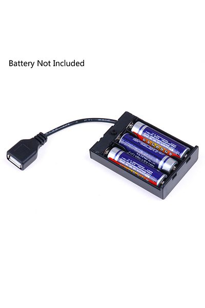 JETTING Onesize 1pcs Safe And Durable 3*AA 65x45x15mm Battery Case With USB Port For Building Blocks LED Lig
