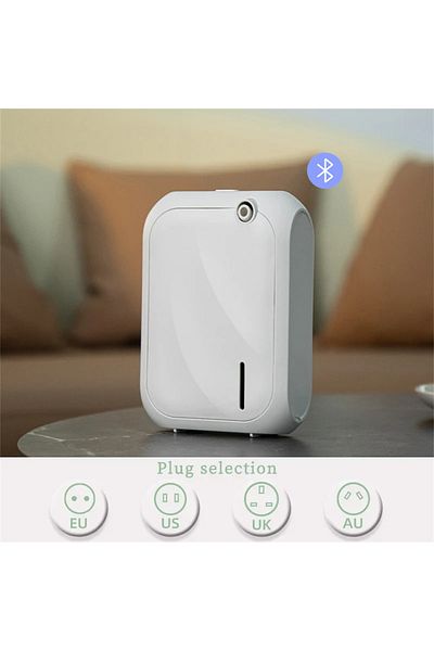Choice UK White Bluetooth Aroma Diffuser Scent Machine Coverage 200m³ Bluetooth APP Control Fragrance Diffu