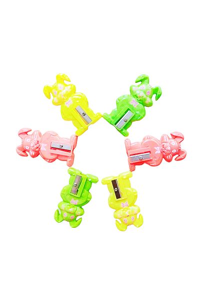 Choice 12pcs 12-Pack Cartoon Cute Pencil Sharpener Set Party Favor Piñata Filler Kids Birthday Party Bulk T