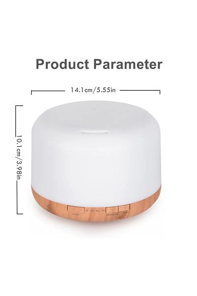 Choice Light wood color Mini Size Wood Grain Aroma Diffuser Usb Essential Oil Humidifier With Colorful Nigh