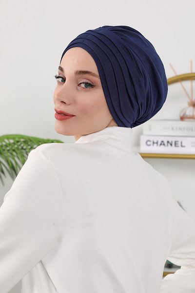 Aisha's Design Pleated Bonnet Suitable for Four Seasons Use, B-13O