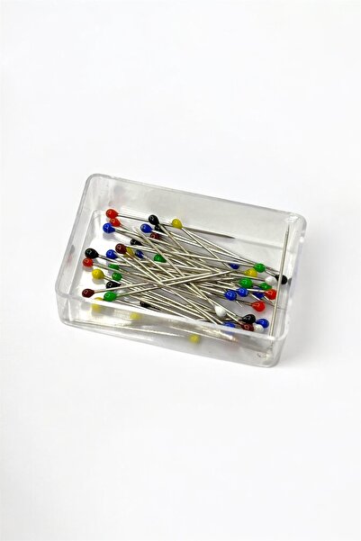 Loggia Μικτό χρώμα βελόνας με καρφίτσα και μπάλα 100 τεμάχια (50+50) - Βελόνα για κασκόλ και σάλι