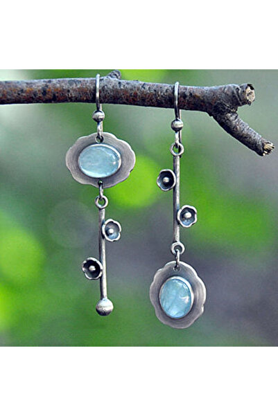 Choice Style-1 Bohemian Asymmetrical Moonstone Long Earrings Female Personali...