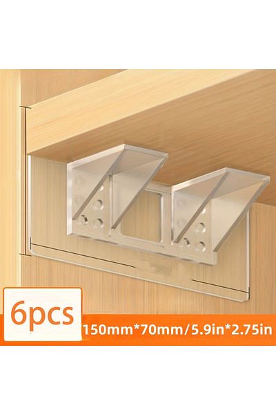 Choice 6pcs 6/12pcs Shelf Support Pegs, Self Adhesive Clips For Cabinet Book Shelves Closet Brackets Clapbo