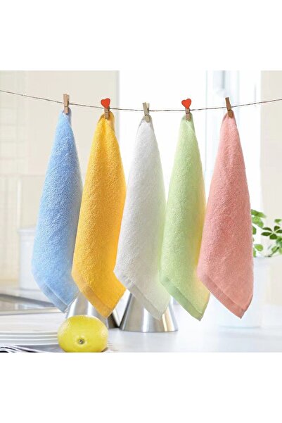 Choice مناشف استحمام ناعمة للغاية للأطفال من الخيزران، مقاس 25*25 سم، من مجمو...