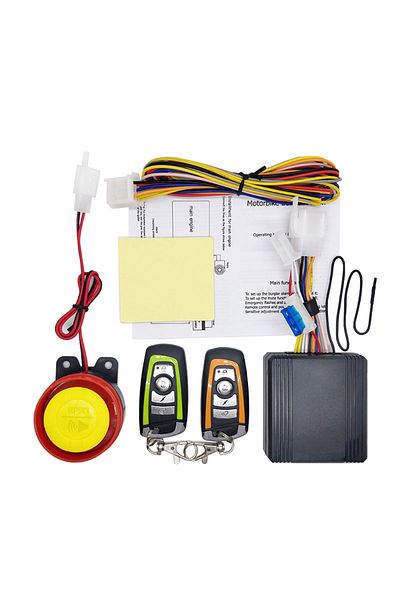 Choice 001zz Universal Motorcycle Alarm System One-way with Engine Start Remote Control Key Fob 12V with Ov