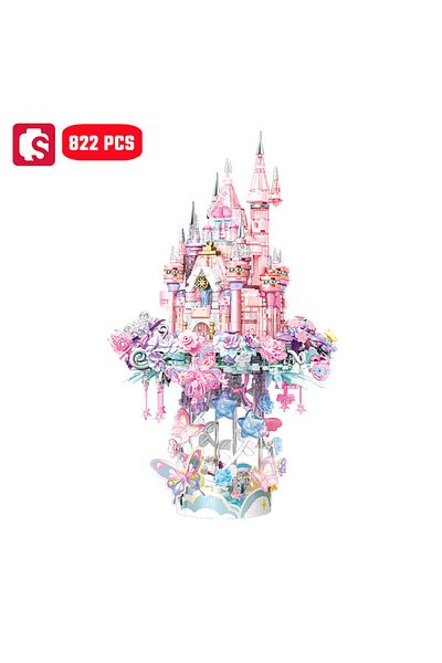 Choice No Box 822pcs Sembo 822pcs Flower Castle Assemblage Building Blocks Architecture Models Home Decorat