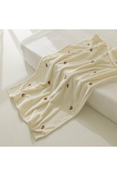 Choice بطانية أطفال صوفية على شكل دب مقاس 90×125 سم، مناسبة لحديثي الولادة في...