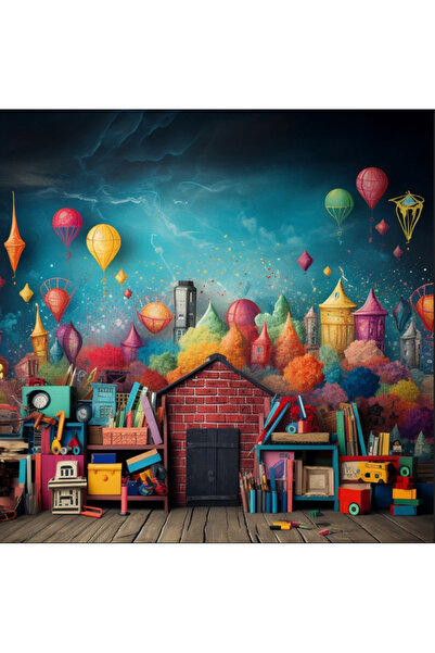 PROMISEBACKDROP2 200x200 Cm Doğum Günü, Okul Etkinlik Kumaş Fon Ek Dikiş