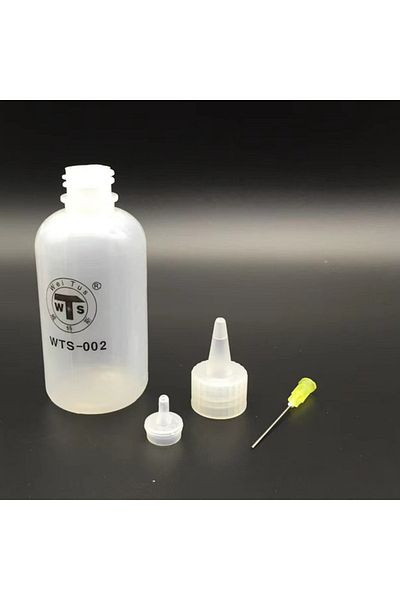 Choice wts-002 10pcs WTS-001 50ml Needle Tip Plastic Rosin Bottle Cleaning Liquid Flux Alcohol Oil Dispense