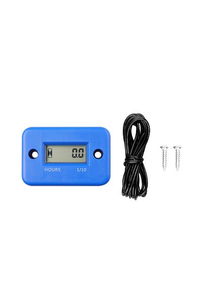 Choice Blue Waterproof LCD Display Digital Hour Meter Inductive timer for Bike Motorcycle ATV Snowmobile Ma