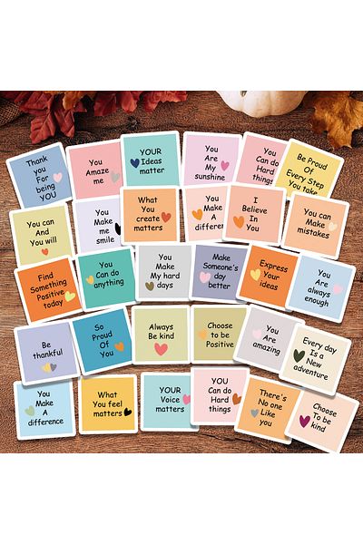 Choice 8.9x8.9cm 30pcs cards 30pcs Unique Positive Cards,Inspirational And Motivational Cards for Him Her M