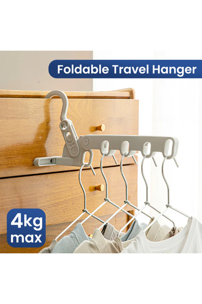 Choice 1 قطعة من شماعات السفر المحمولة القابلة للطي ورف تجفيف الملابس القابل ...