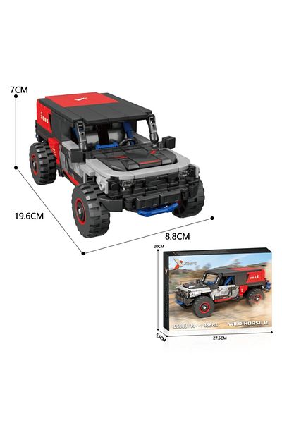 AMAZINGBLOKS سيارة الطرق الوعرة 438 قطعة مكعبات بناء سيارة رالي الطرق الوعرة نموذج سيارة سباق سيارات الدفع الرباعي في المدينة MOC Bricks Educ