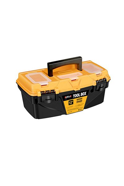 Choice 12 inch AIRAJ 12/15 Inch Hardware Toolbox, Plastic Thick Combination Suitcase Electrician Carpenter