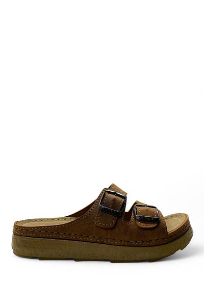 Tuğba Ortopedi S1012 Women's Anatomical Tan Slippers