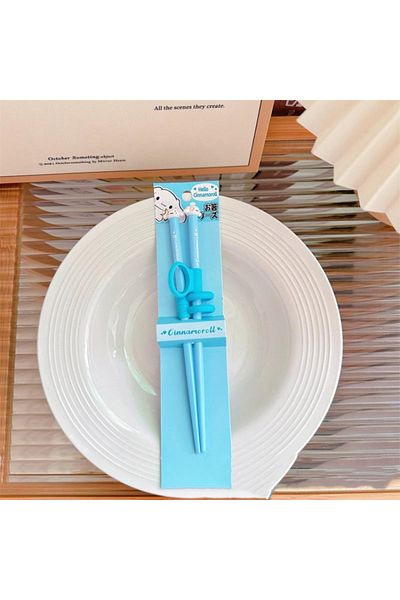 Choice 4 Sanrio My Melody Kuromi Cartoon Children's Learning Chopsticks Train Assisted Practice Kitty Kitc.