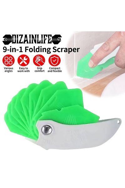 DIZAINLIFE 9-in-1 Silicone Caulking Tool Professional Sealant Spreading Joint Sealant Spreader Spatula for T...