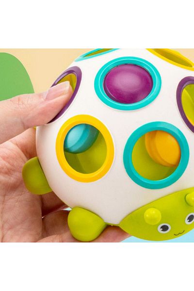 Choice light green Baby finger beetle fine training baby hand-eye coordination 0-1-2 years old picking hole