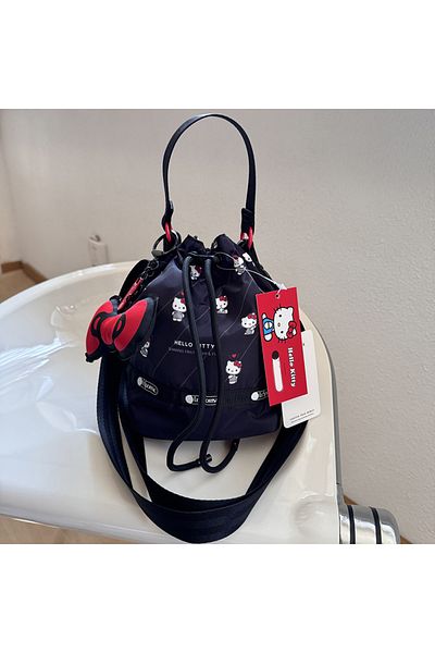 Choice Sanrio 2024 Hellokitty Series Cartoon Waterproof Cosmetic Bag Anime Kawaii Storage Nylon Bucket M...