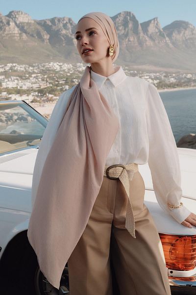 carell Organic Wrinkled Shawl Cream