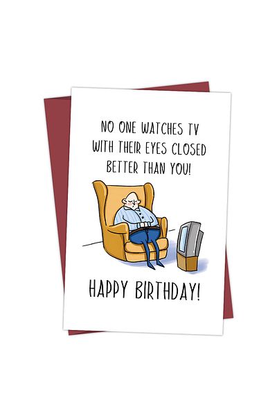 Choice 20.8x13.7x0.2cm Birthday Card 1PC Funny Creative Birthday Card,Funny Birthday Card For Dad, Husband,