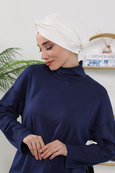 Aisha's Design Χειμερινό καπέλο Mihrace, B-4O, Εκρού