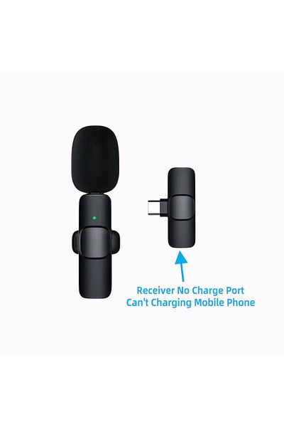 Choice ReceiverNoChargPort New Wireless Lavalier Microphone Portable Audio Video Recording Mini Microphone