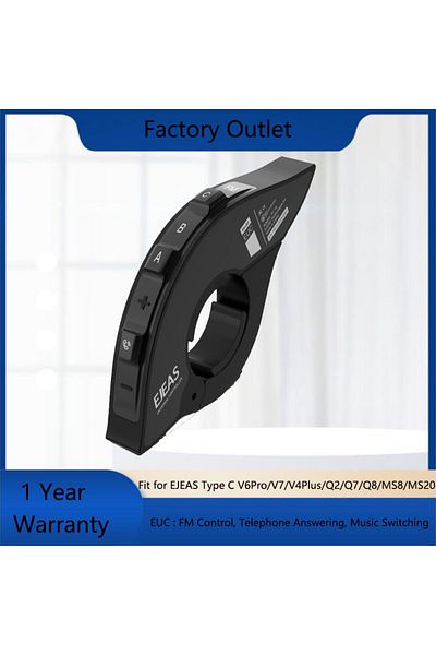 EJEAS 1Pc EUC Motorcycle Intercom Bluetooth Remote Control Handle Fit for EJEAS Type C V6Pro/V7/V...