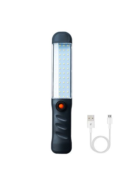 XIWANGFIRE 1pc Led Cob Work Light Strong Camping Lantern Handheld Floodlight Usb Rechargeable Work Lamp With Ma