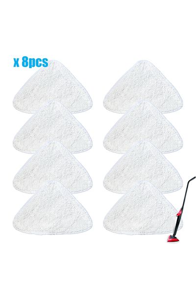 Choice 8pcs Vileda high-quality ultra-fine fiber steam mop pad, steam cleaner parts triangle replacement cl