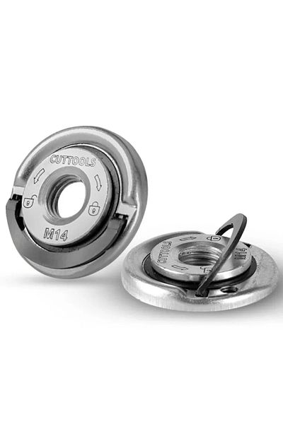 Choice M14 Self-Locking Pressing Plate Grinder Quick Release Flange Nut Power Chuck Tools Universal M14 Thr