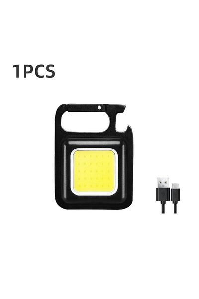 Choice 1PCS 1-5PCS Mini LED Flashlight Portable COB Keychain Work Lights 500LM USB Charging Waterproof For